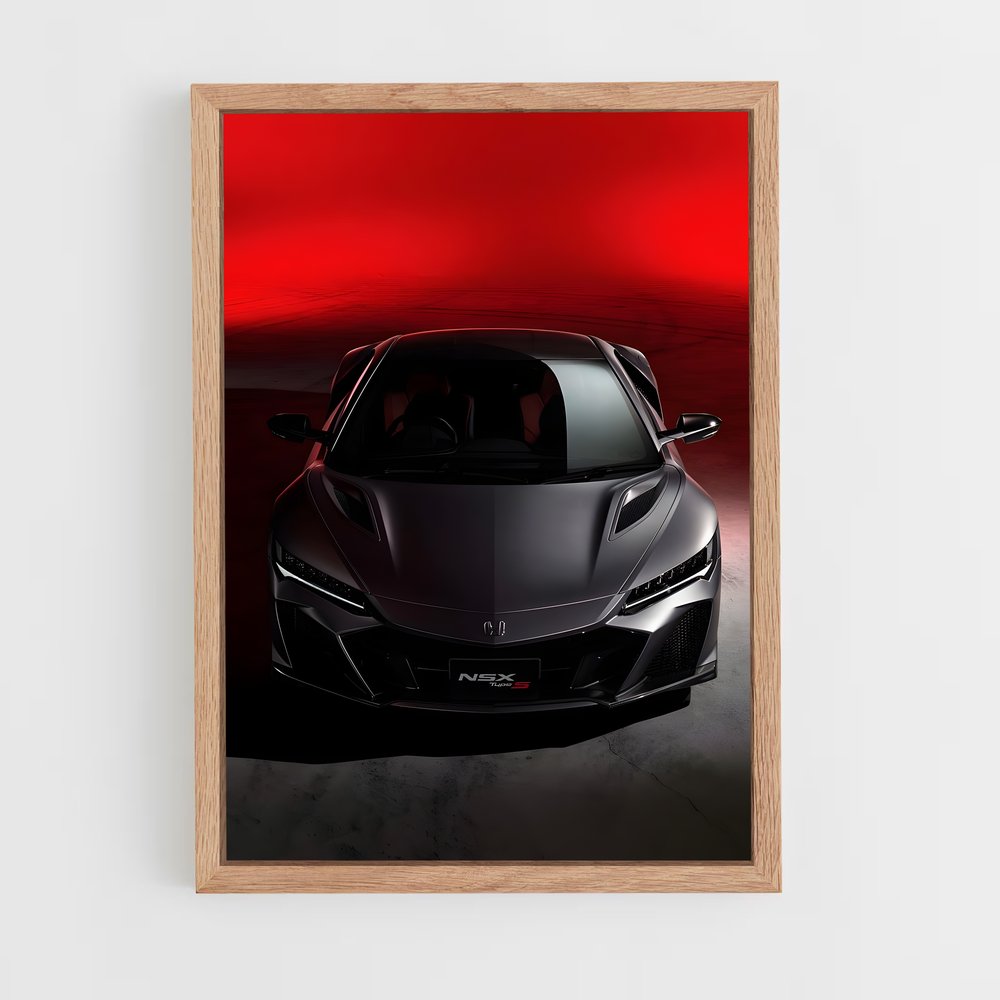 Poster Honda NSX Concept Rouge (vue 4)